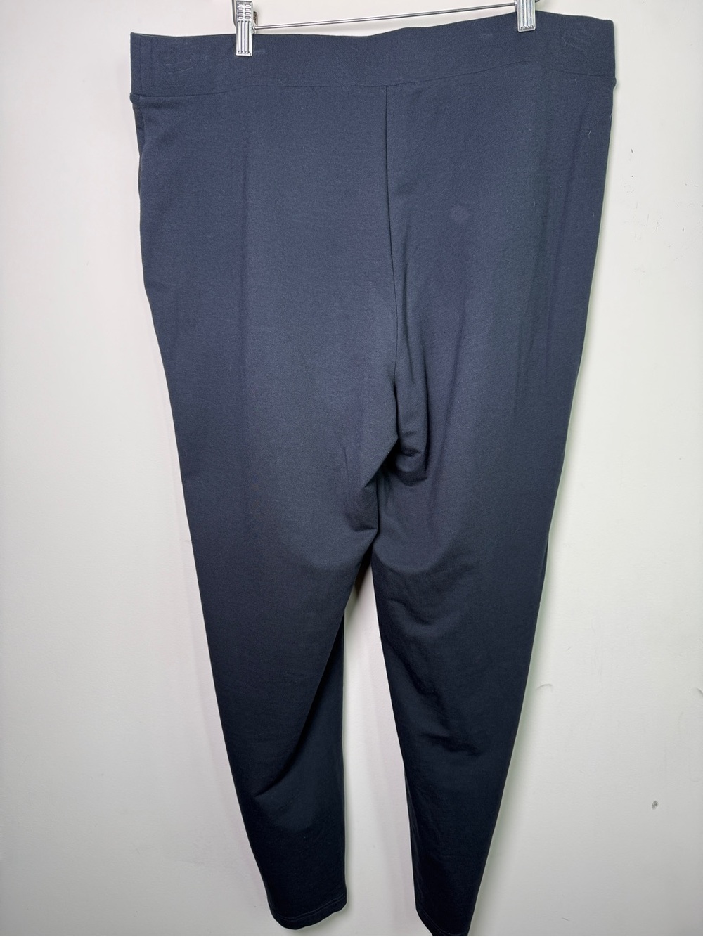 Pure Jill Slim Leg Pull On Pants Navy Pima Cotton Sz 2X - Picture 3 of 8
